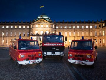 Übergabe der beiden TSF der Abteilungen Temmenhausen und Scharenstetten an Feuerwehren im Kosovo.